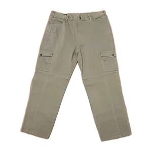 NEW Mens Orvis Tech/Cargo Pants Beige/Khaki Size 38 X 30 Mid Weight